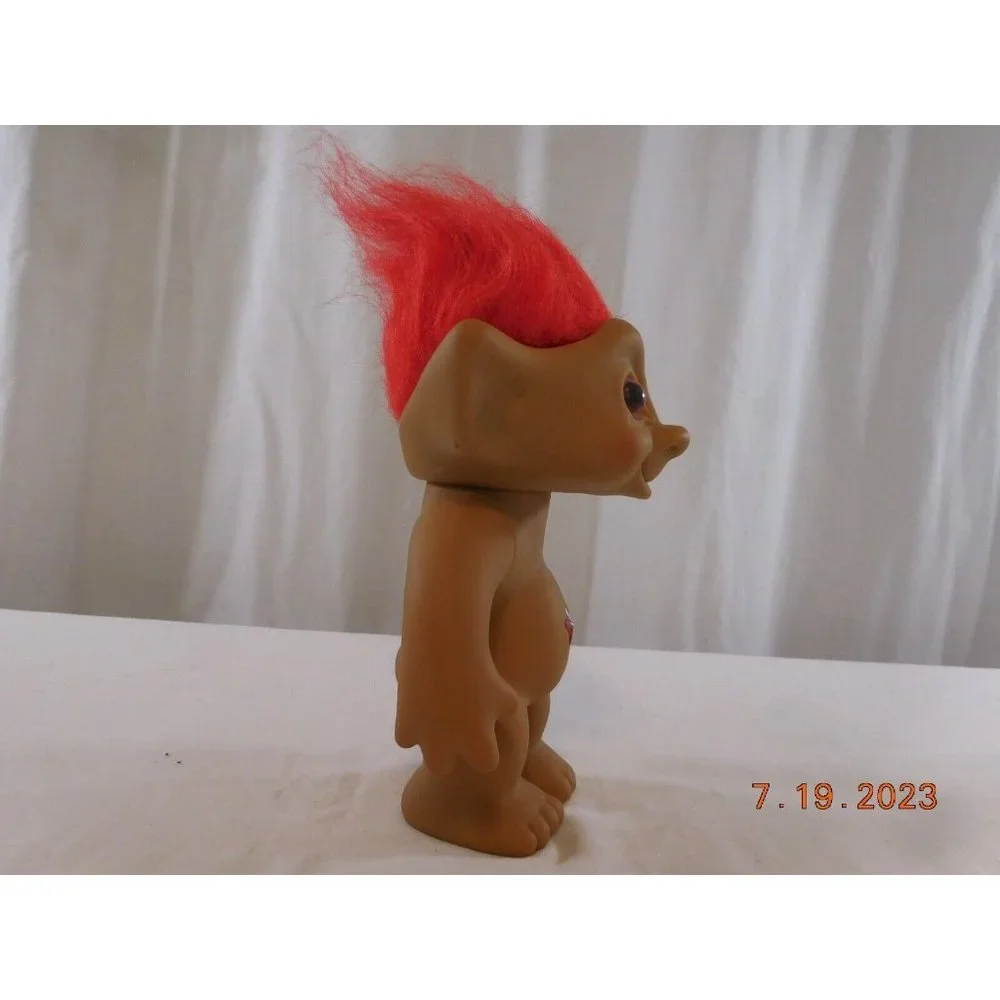 Ace Novelty Treasure Troll 8” Pink‎ Hair  Pink Star Jewel